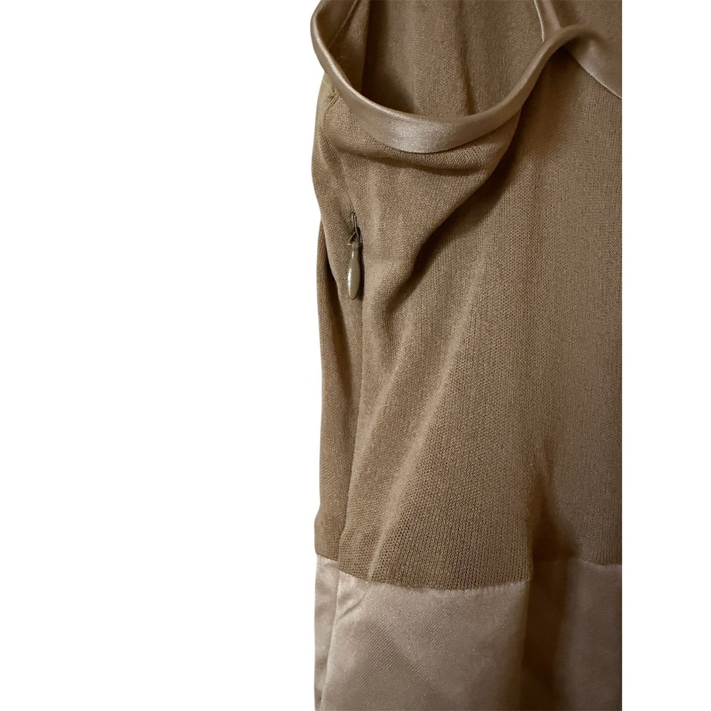 Vtg Heidi Weisel Silk Mini Slip Dress Champagne USA 90s Y2K Minimalist Luxury - Picture 6 of 16